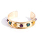 Fitted Fancy - Gold - Paparazzi Bracelet Image