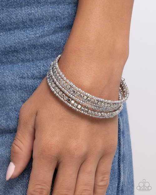 Best Way to Unwind - Silver - Paparazzi Bracelet Image