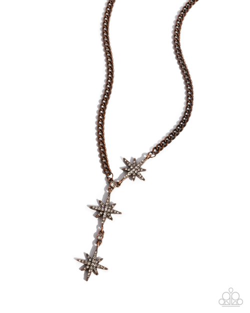 Stellar Story - Copper - Paparazzi Necklace Image