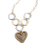 Focused Affection - Gold - Paparazzi Necklace Image