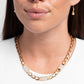 Impressive Independence - Gold - Paparazzi Necklace Image