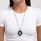 Reflective Rigor - Green - Paparazzi Necklace Image