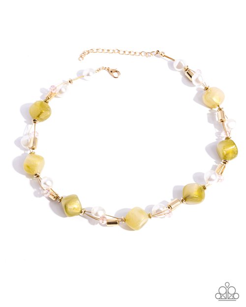 Dare to be Surprised - Green - Paparazzi Necklace Image