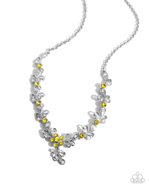 Refreshing Refinement - Yellow - Paparazzi Necklace Image