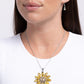 Fortunate Floral - Yellow - Paparazzi Necklace Image