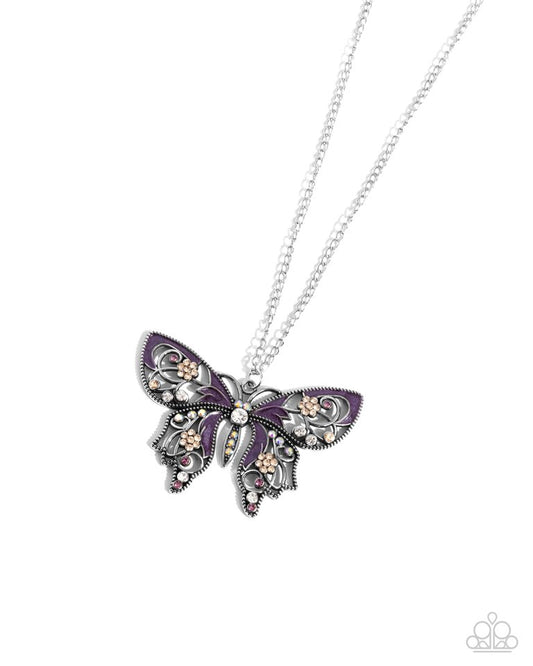 Whimsical Weekday - Purple - Paparazzi Necklace Image