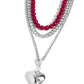 Easy Elevation - Red - Paparazzi Necklace Image