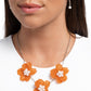 Petaled Promotion - Orange - Paparazzi Necklace Image