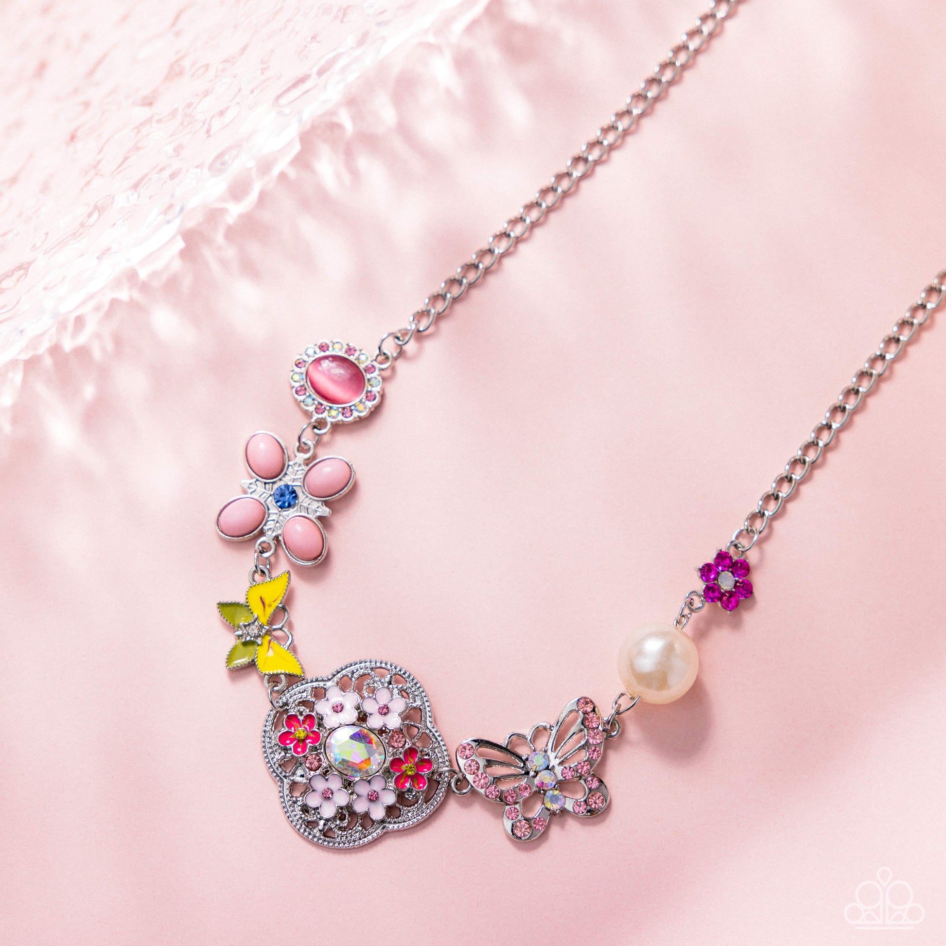 Widespread Whimsy - Pink - Paparazzi Necklace Image