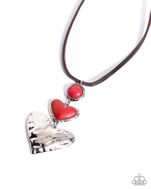 Romantic Refuel - Red - Paparazzi Necklace Image