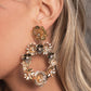 Graceful Garden - Gold - Paparazzi Earring Image