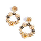 Graceful Garden - Gold - Paparazzi Earring Image