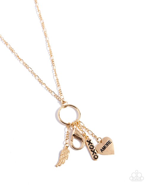 Con Amore - Gold - Paparazzi Necklace Image