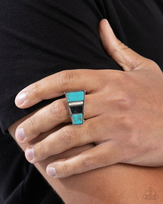 Contemporary Color - Blue - Paparazzi Ring Image