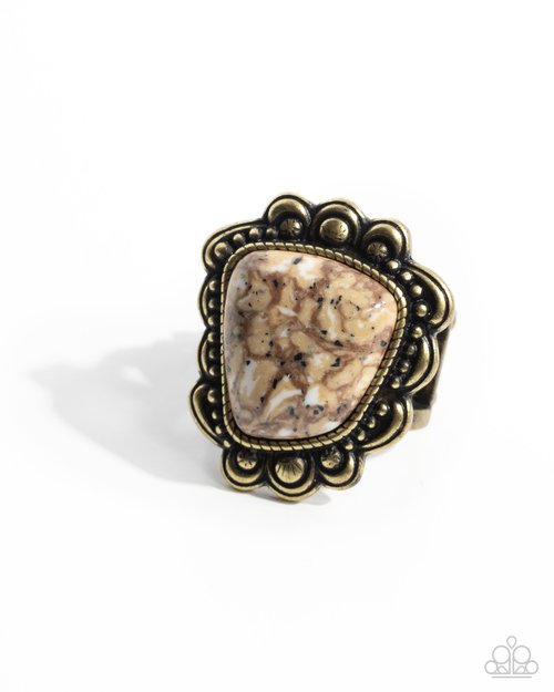 Repurposed Radiance - Brass - Paparazzi Ring Image