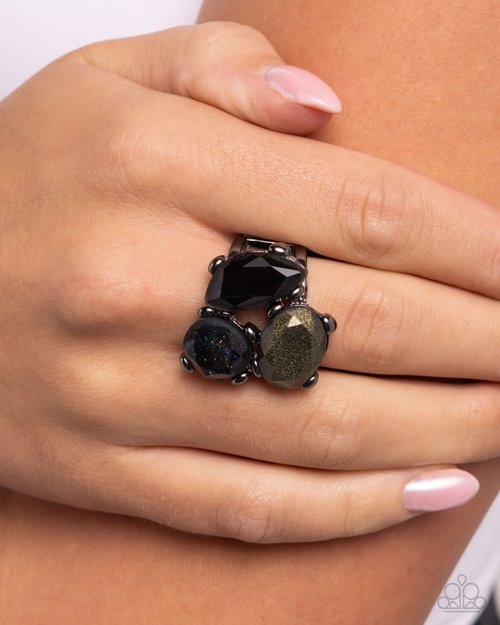 Aha Moment - Black - Paparazzi Ring Image