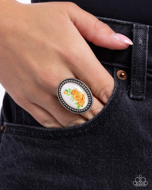 Handmade Heaven - Orange - Paparazzi Ring Image