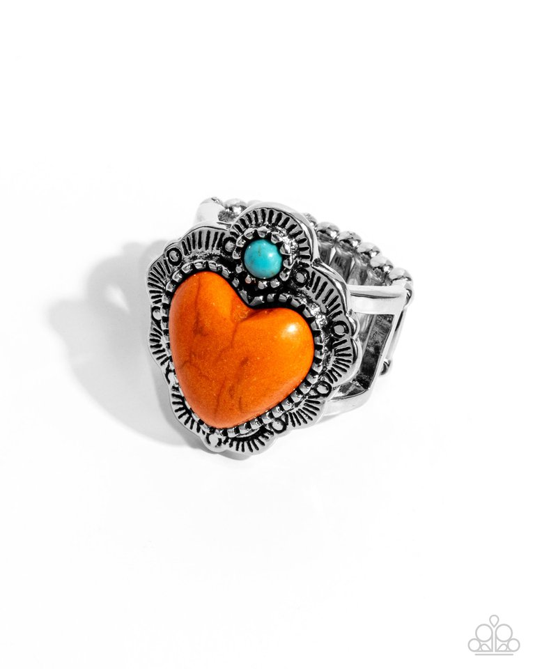 Texas Ranger - Orange - Paparazzi Ring Image