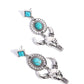 Western Week - Blue - Paparazzi Earring Image