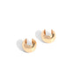 American CURL - Gold - Paparazzi Earring Image