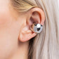 American CURL - Silver - Paparazzi Earring Image