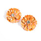 Growth Rate - Orange - Paparazzi Earring Image