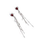 Simply Smitten - Red - Paparazzi Earring Image