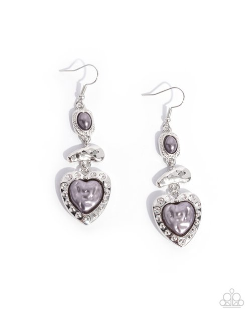 Feminine Feature - Silver - Paparazzi Earring Image