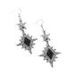 Stellar State of Mind - Black - Paparazzi Earring Image