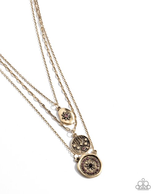 Stellar Spectacle - Purple - Paparazzi Necklace Image