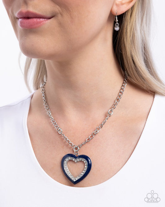 Romantic Rule - Blue - Paparazzi Necklace Image