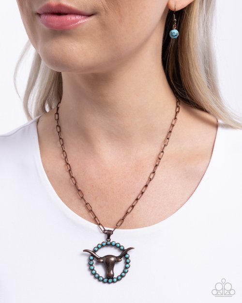 Longhorn Lasso - Paparazzi Necklace Image