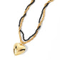 Falling Slowly - Gold - Paparazzi Necklace Image