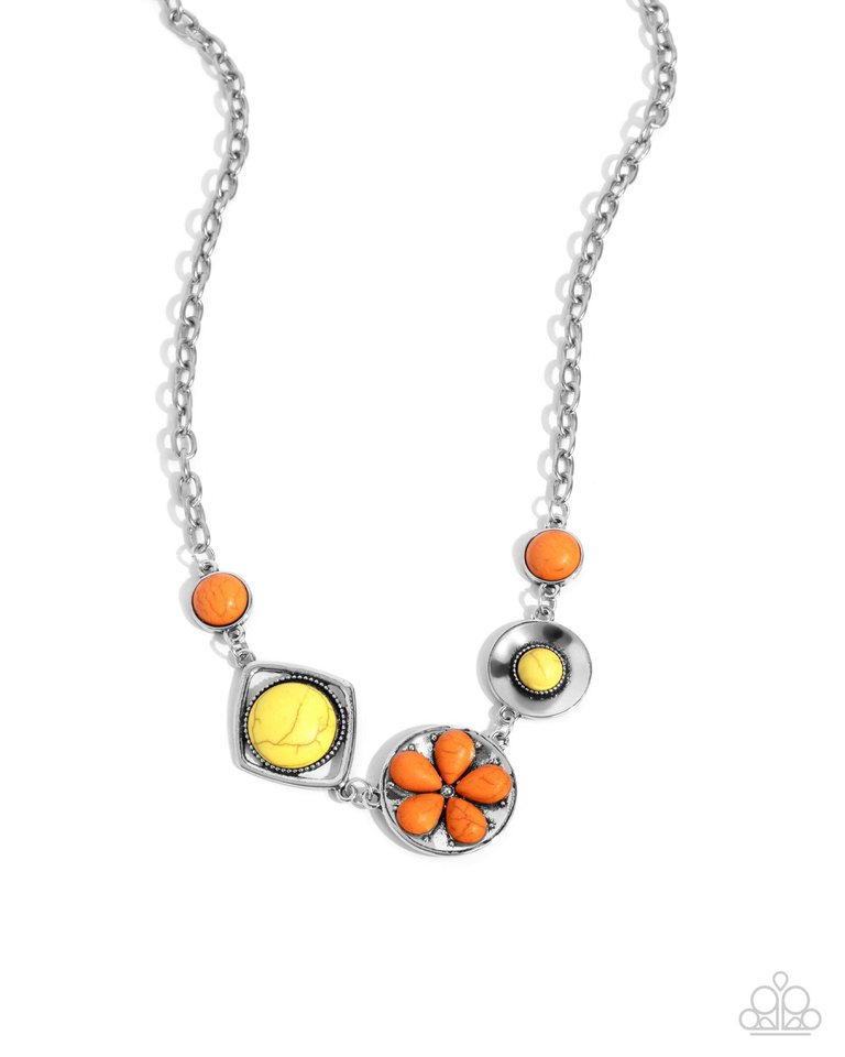 Stony Someday - Orange - Paparazzi Necklace Image