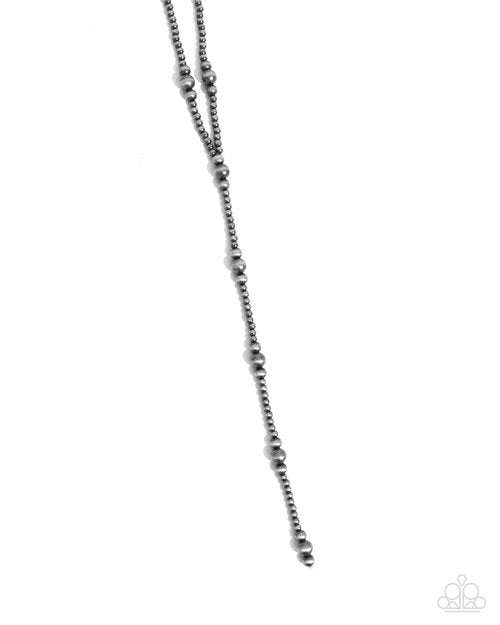 Elongated Element - Silver - Paparazzi Necklace Image