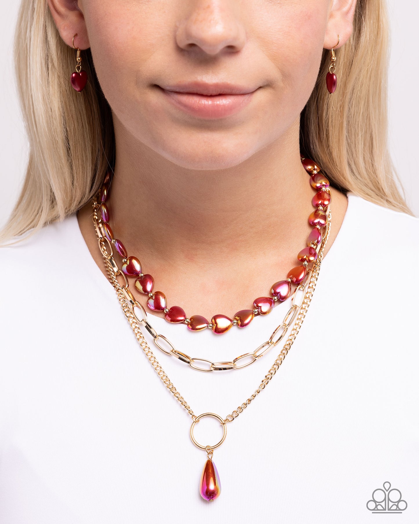 Admirable Affection - Red - Paparazzi Necklace Image
