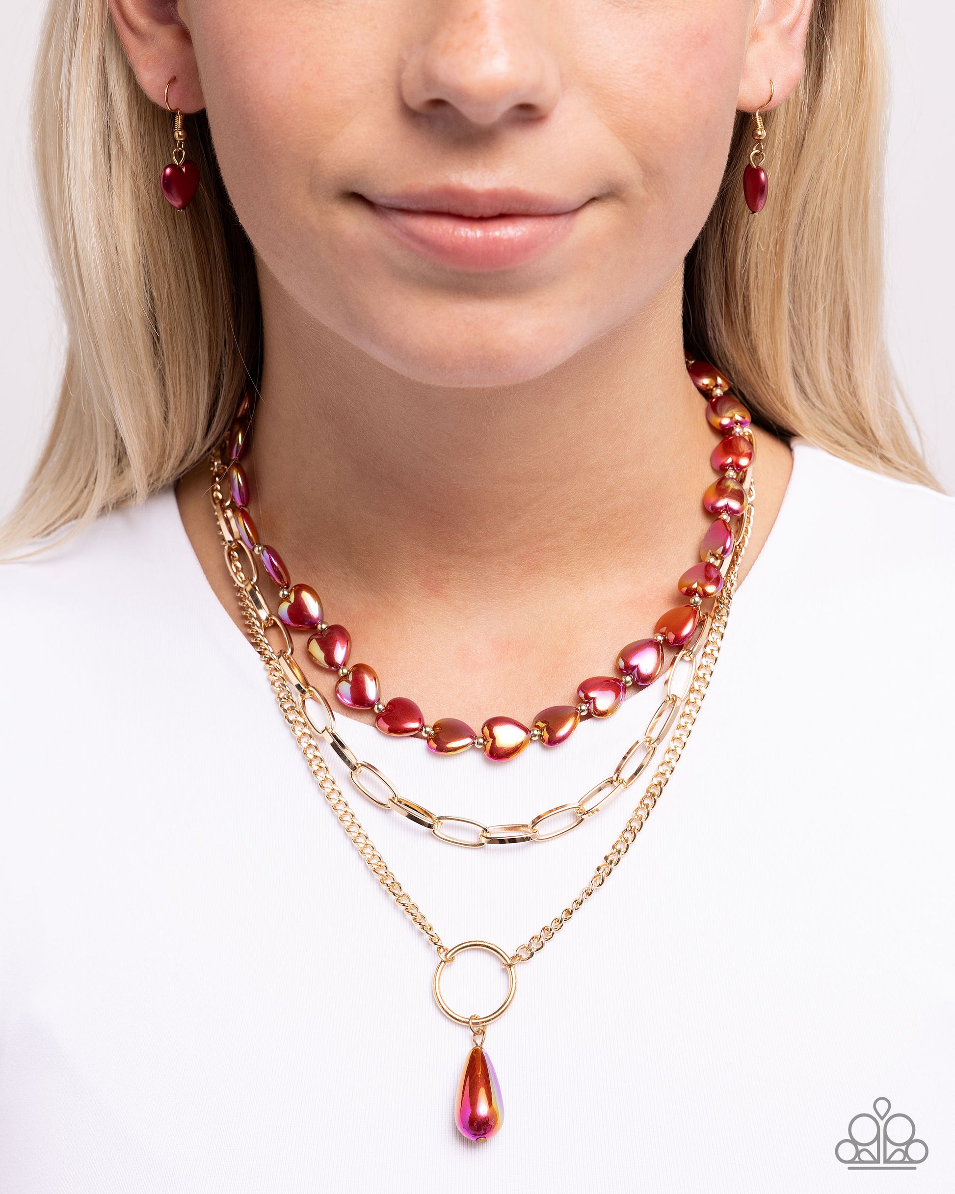 Admirable Affection - Red - Paparazzi Necklace Image