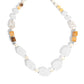 Crackling Chic - White - Paparazzi Necklace Image