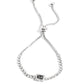 Draped in Dazzle - Silver - Paparazzi Bracelet Image