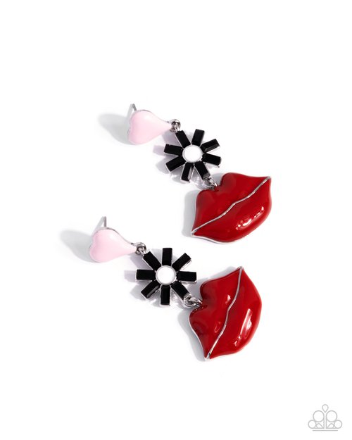 Let Me Kiss You - Earrings - Paparazzi Earring Image