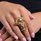Rose Period - Gold - Paparazzi Ring Image