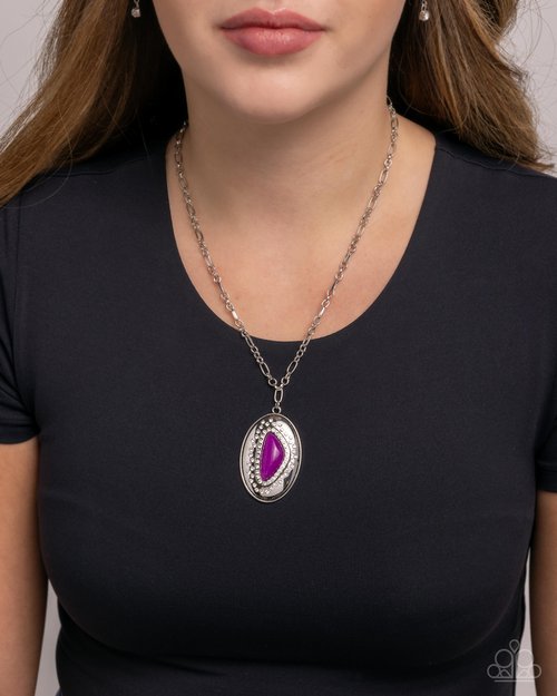 Cover Story - Purple - Paparazzi Necklace Image