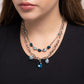 Just for this Moment - Blue - Paparazzi Necklace Image