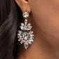 Darling Direction - White - Paparazzi Earring Image