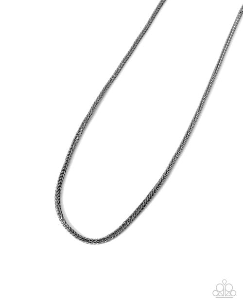 Breaking Away - Black - Paparazzi Necklace Image