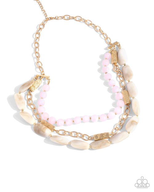 Eclectic Effect - Pink - Paparazzi Necklace Image