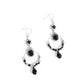 Point Me in the BRIGHT Direction - Black - Paparazzi Earring Image