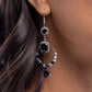 Point Me in the BRIGHT Direction - Black - Paparazzi Earring Image