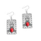 Invincible Icon - Red - Paparazzi Earring Image