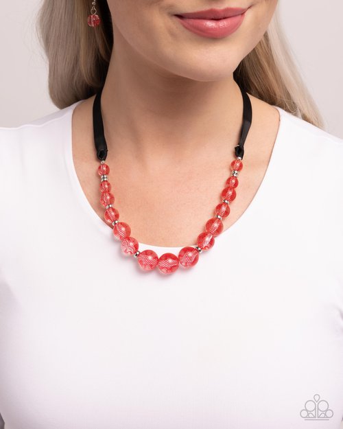 Lace Maker - Red - Paparazzi Necklace Image